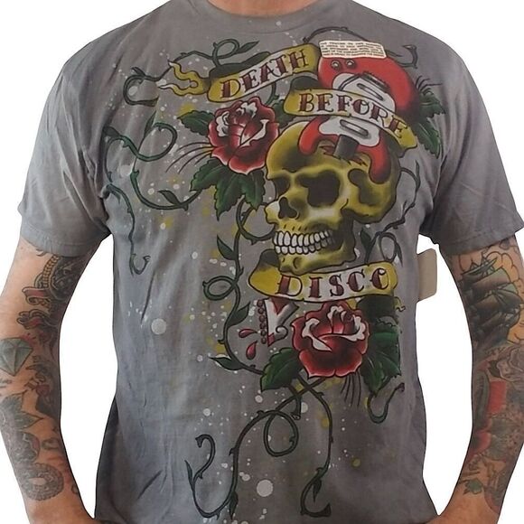 NWT Rockit Death Before Disco T Shirt sz L - Picture 1 of 8